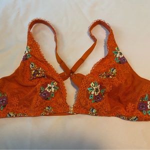 Savage x Fenty Orange flower bralette
